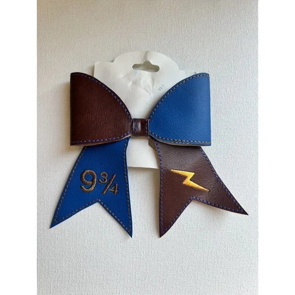 Harry Potter 9 3/4 Girl’s Hair Bow Clip Barrette‎ 4”x4”